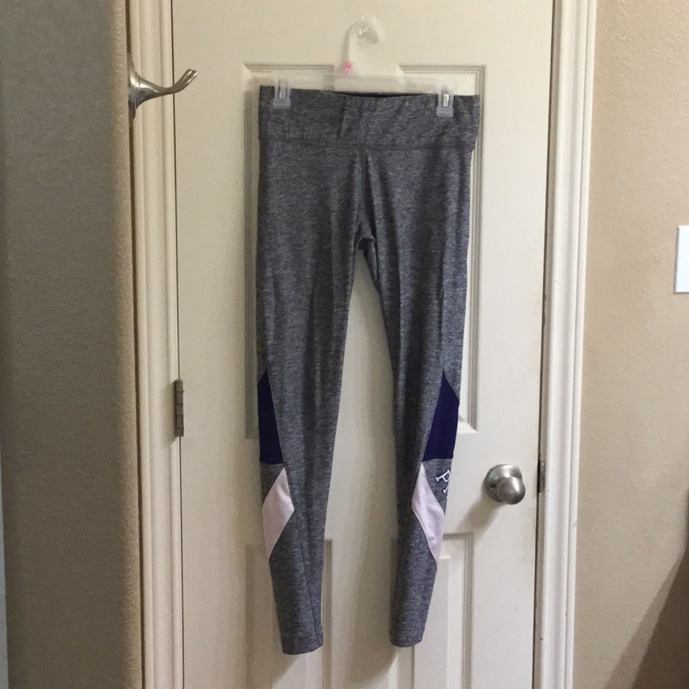 Pink grey leggings
